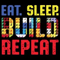 Eat Sleep Build Repeat Building Funny Builders City Backpack