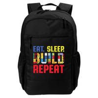 Eat Sleep Build Repeat Building Funny Builders Backpack