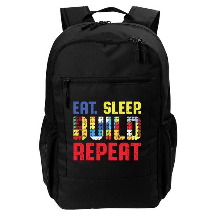 Eat Sleep Build Repeat Building Funny Builders Backpack