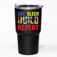 Eat Sleep Build Repeat Building Funny Builders Tumbler