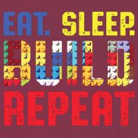 Eat Sleep Build Repeat Building Funny Builders 16oz Travel Tumbler