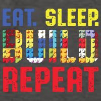 Eat Sleep Build Repeat Building Funny Builders Vector Backpack
