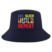 Eat Sleep Build Repeat Building Funny Builders Cool Comfort Performance Bucket Hat