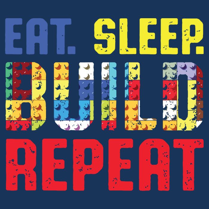 Eat Sleep Build Repeat Building Funny Builders Cooling Performance Crew T-Shirt