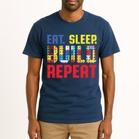 Eat Sleep Build Repeat Building Funny Builders Tall T-Shirt