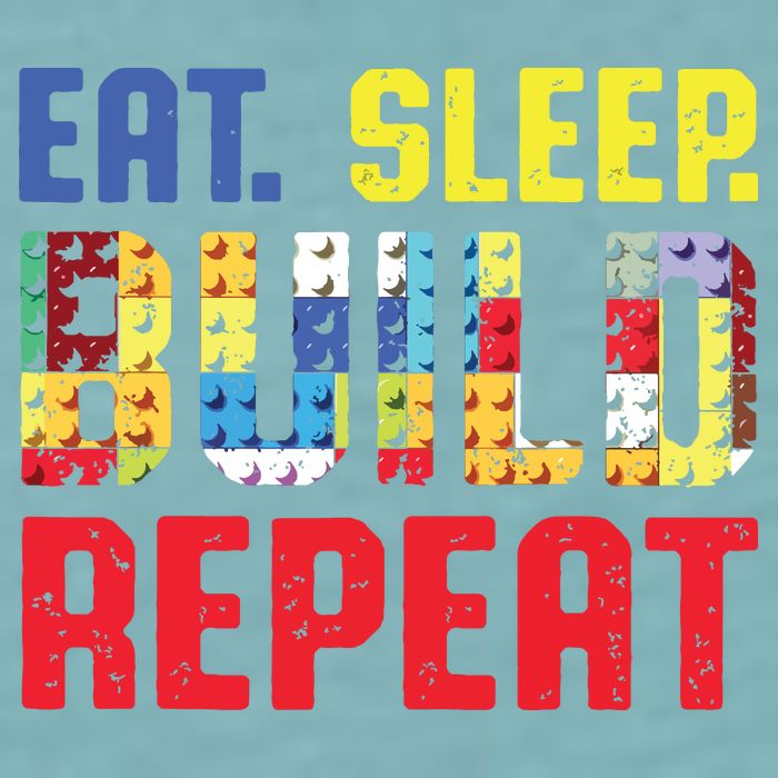 Eat Sleep Build Repeat Building Funny Builders Sueded Cloud Jersey T-Shirt