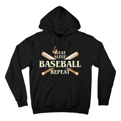 Eat Sleep Baseball Repeat Hoodie