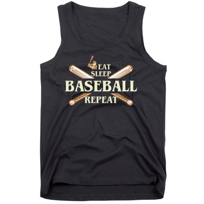 Eat Sleep Baseball Repeat Tank Top