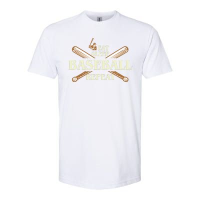 Eat Sleep Baseball Repeat Softstyle CVC T-Shirt