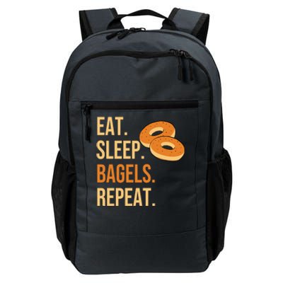 Eat Sleep Bagels Repeat Bagel Lovers Funny Baking Bakery Gift Daily Commute Backpack