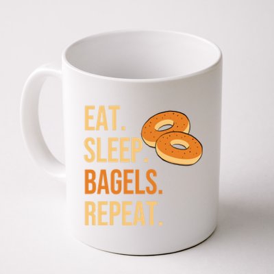 Eat Sleep Bagels Repeat Bagel Lovers Funny Baking Bakery Gift Coffee Mug