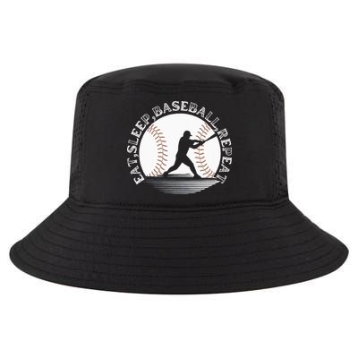 Eat Sleep Baseball Repeat Baseball Player Cool Comfort Performance Bucket Hat