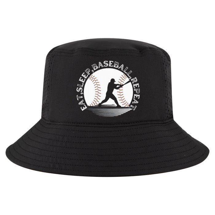 Eat Sleep Baseball Repeat Baseball Player Cool Comfort Performance Bucket Hat