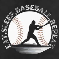 Eat Sleep Baseball Repeat Baseball Player Cool Comfort Performance Bucket Hat