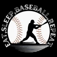 Eat Sleep Baseball Repeat Baseball Player Backpack