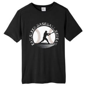 Eat Sleep Baseball Repeat Baseball Player Tall Fusion ChromaSoft Performance T-Shirt