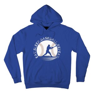 Eat Sleep Baseball Repeat Baseball Player Hoodie