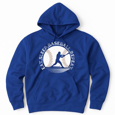 Eat Sleep Baseball Repeat Baseball Player Hoodie
