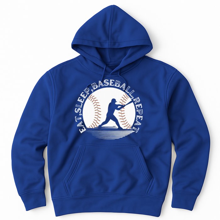Eat Sleep Baseball Repeat Baseball Player Hoodie