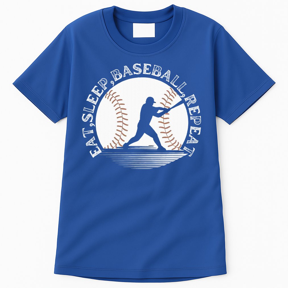 Eat Sleep Baseball Repeat Baseball Player Tall T-Shirt
