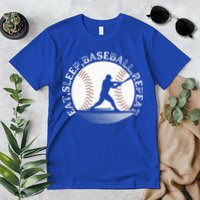 Eat Sleep Baseball Repeat Baseball Player Premium T-Shirt
