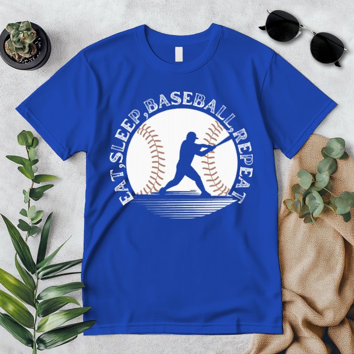 Eat Sleep Baseball Repeat Baseball Player Premium T-Shirt