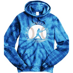 Eat Sleep Baseball Repeat Baseball Player Tie Dye Hoodie