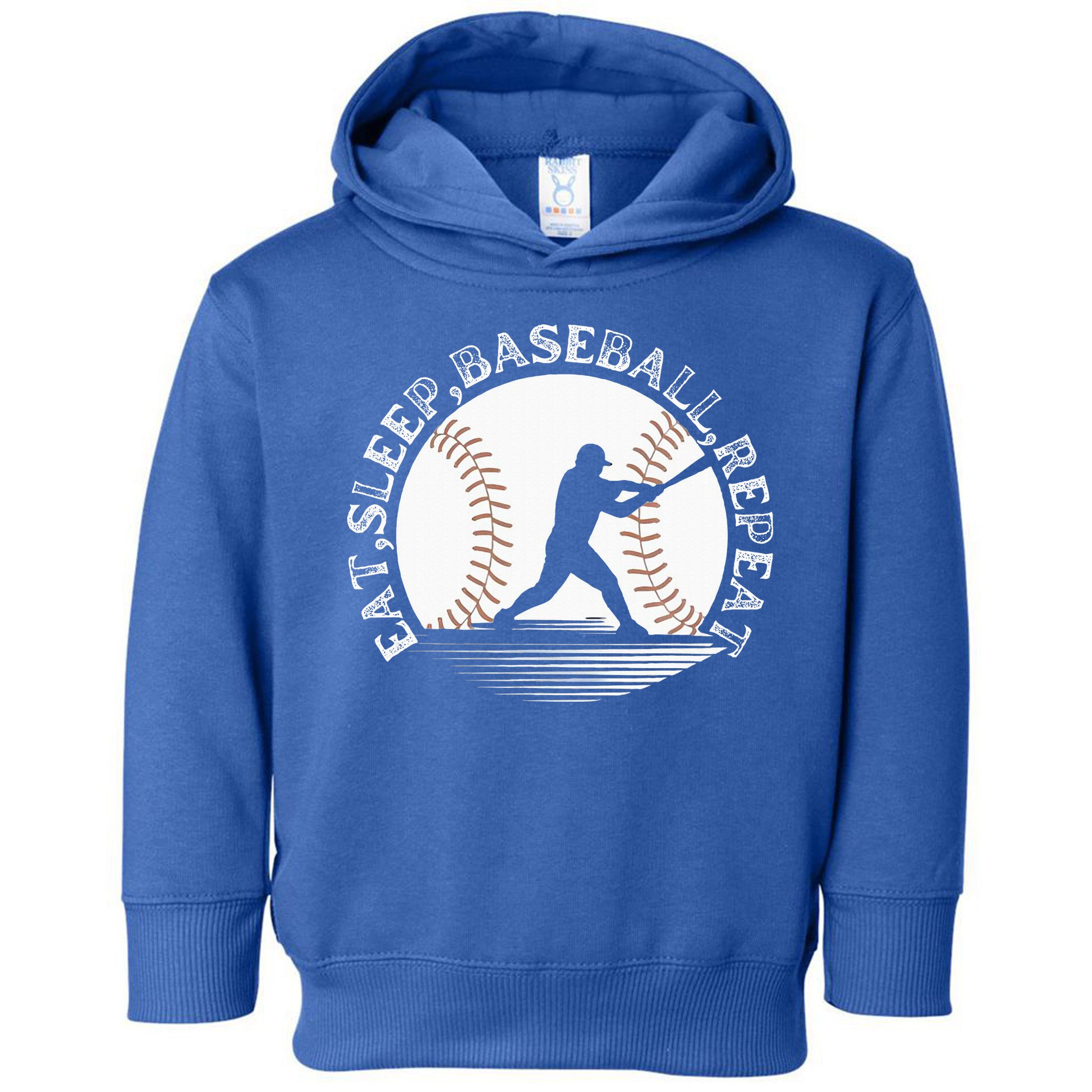 Eat Sleep Baseball Repeat Baseball Player Toddler Hoodie