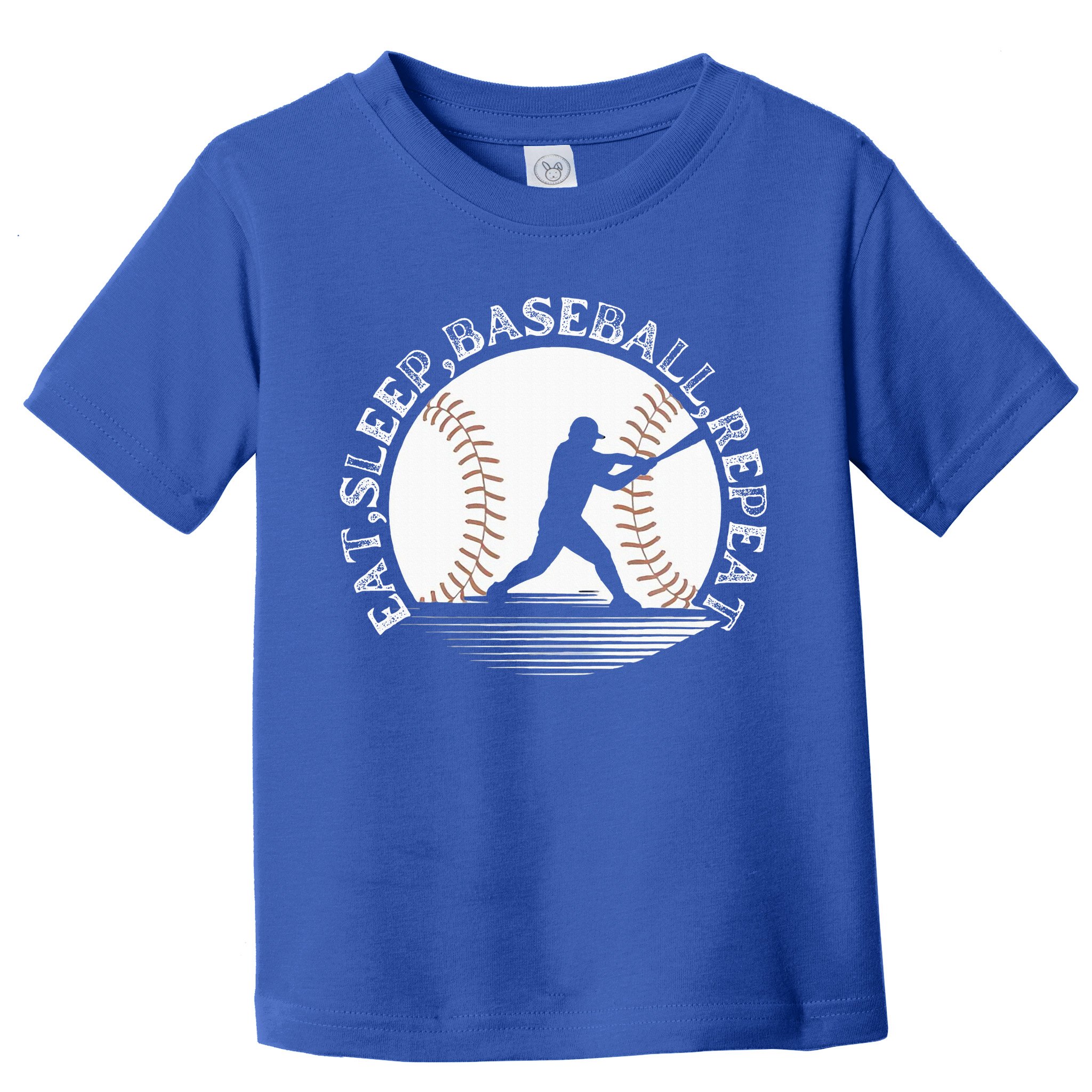 Eat Sleep Baseball Repeat Baseball Player Toddler T-Shirt