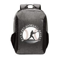 Eat Sleep Baseball Repeat Baseball Player Vector Backpack