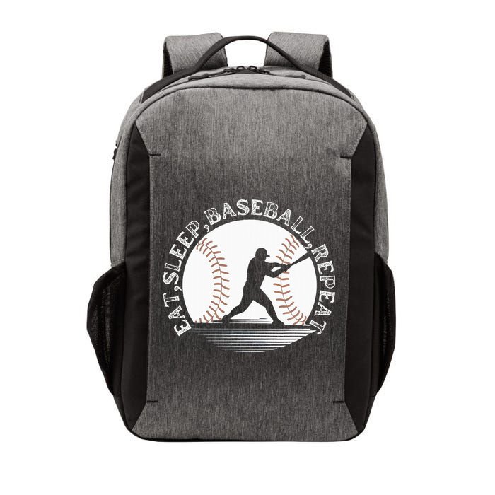 Eat Sleep Baseball Repeat Baseball Player Vector Backpack