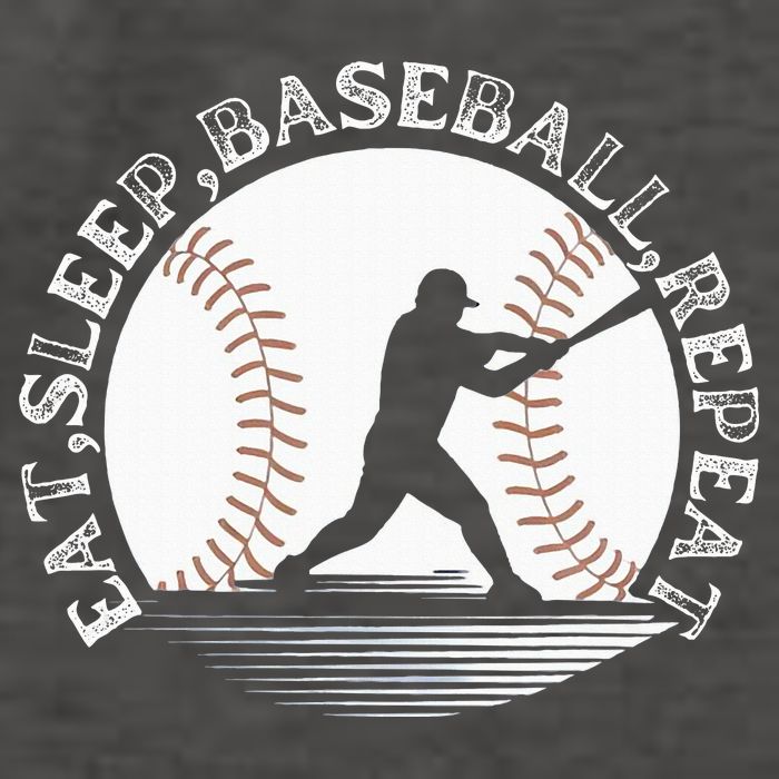 Eat Sleep Baseball Repeat Baseball Player Vector Backpack