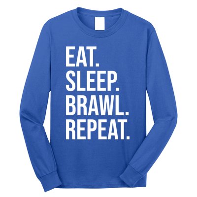 Eat Sleep Brawl Repeat Brawler Funny Video Gamer Meaningful Gift Long Sleeve Shirt