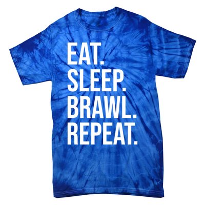 Eat Sleep Brawl Repeat Brawler Funny Video Gamer Meaningful Gift Tie-Dye T-Shirt