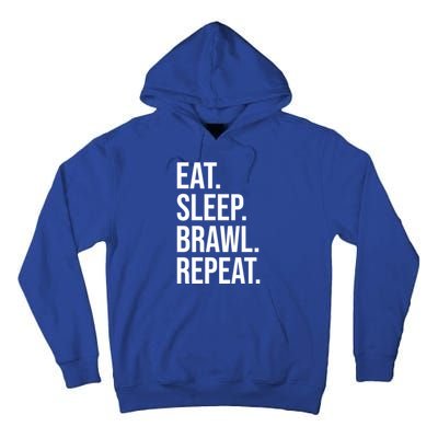 Eat Sleep Brawl Repeat Brawler Funny Video Gamer Meaningful Gift Tall Hoodie