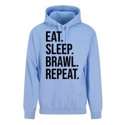 Eat Sleep Brawl Repeat Brawler Funny Video Gamer Meaningful Gift Unisex Surf Hoodie