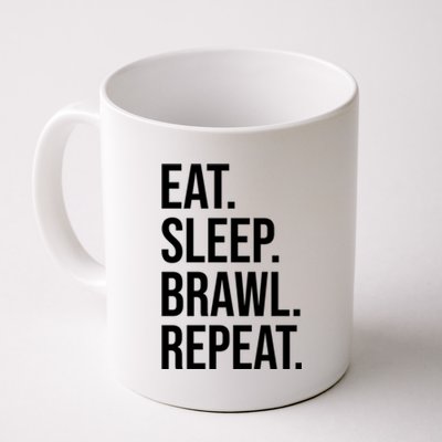 Eat Sleep Brawl Repeat Brawler Funny Video Gamer Meaningful Gift Coffee Mug