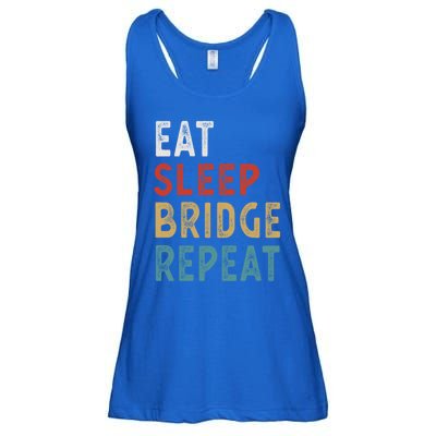 Eat Sleep Bridge Repeat Funny Bridge Player Gift Idea Gift Ladies Essential Flowy Tank