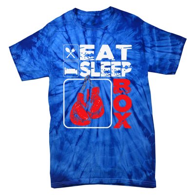 Eat Sleep Box Boxing Lover Gym Boxer Kickboxing Kickboxer Tie-Dye T-Shirt