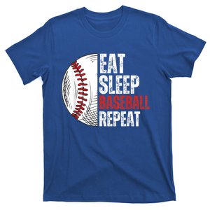 Eat Sleep Baseball Repeat Baseball Player Funny Baseball Gift T-Shirt