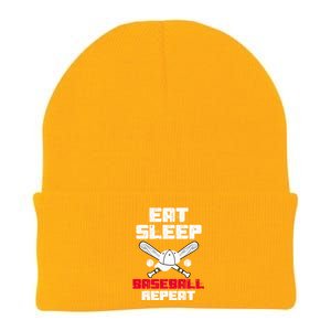 Eat Sleep Baseball Coaches Baseball Players Baseball Lovers Gift Knit Cap Winter Beanie