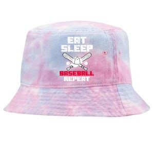 Eat Sleep Baseball Coaches Baseball Players Baseball Lovers Gift Tie-Dyed Bucket Hat