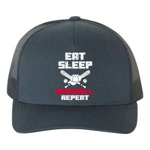 Eat Sleep Baseball Coaches Baseball Players Baseball Lovers Gift Yupoong Adult 5-Panel Trucker Hat