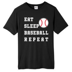 Eat Sleep Baseball Repeat Tall Fusion ChromaSoft Performance T-Shirt