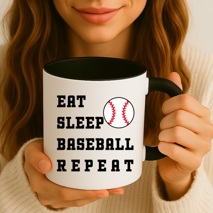 Eat Sleep Baseball Repeat Mug