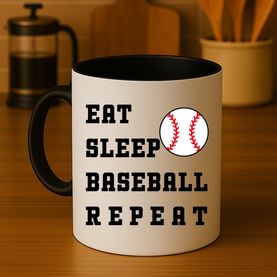 Eat Sleep Baseball Repeat Mug