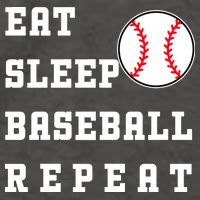 Eat Sleep Baseball Repeat Vector Backpack