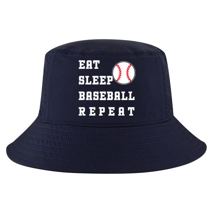 Eat Sleep Baseball Repeat Cool Comfort Performance Bucket Hat