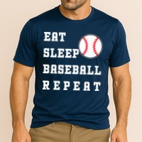 Eat Sleep Baseball Repeat Cooling Performance Crew T-Shirt