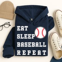 Eat Sleep Baseball Repeat Hoodie